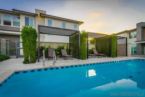 a outdoor space with furniture