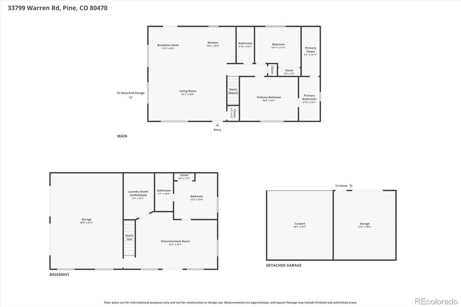 33799 Warren Road Pine, CO 80470 - Photo 50 of 50 a picture of a room with a white wall and a white wall