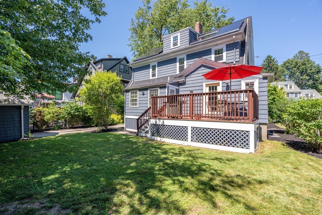 27 Frothingham Street Milton, MA 02186 - Photo 27 of 32 a view of backyard with swimming pool and outdoor seating