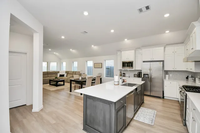 a house view with a garden space