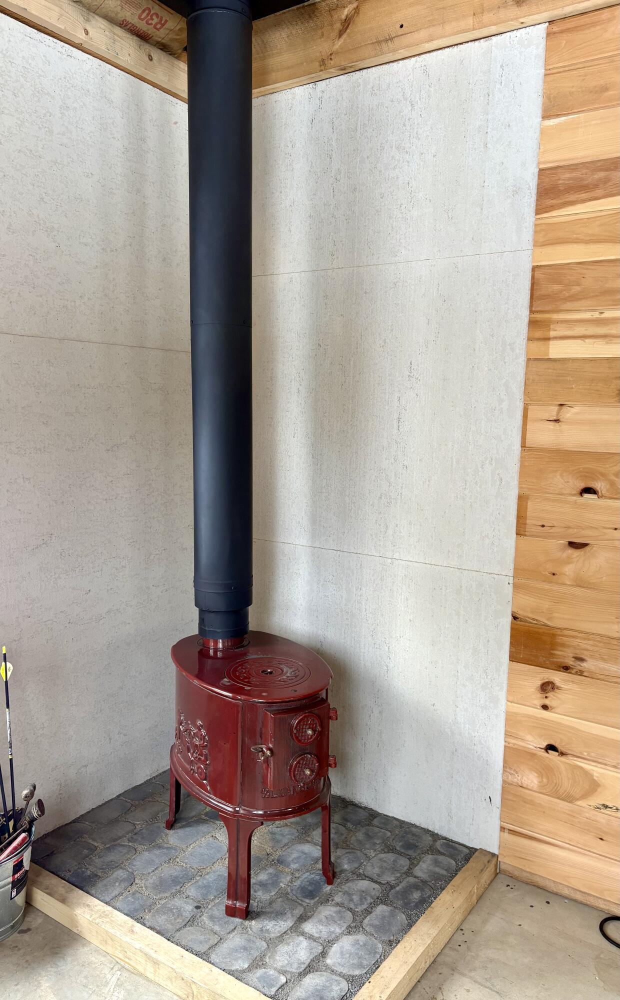 265 Mile Hill Road New Sharon, ME 04955 - Photo 14 of 20 Wood stove in livingroom