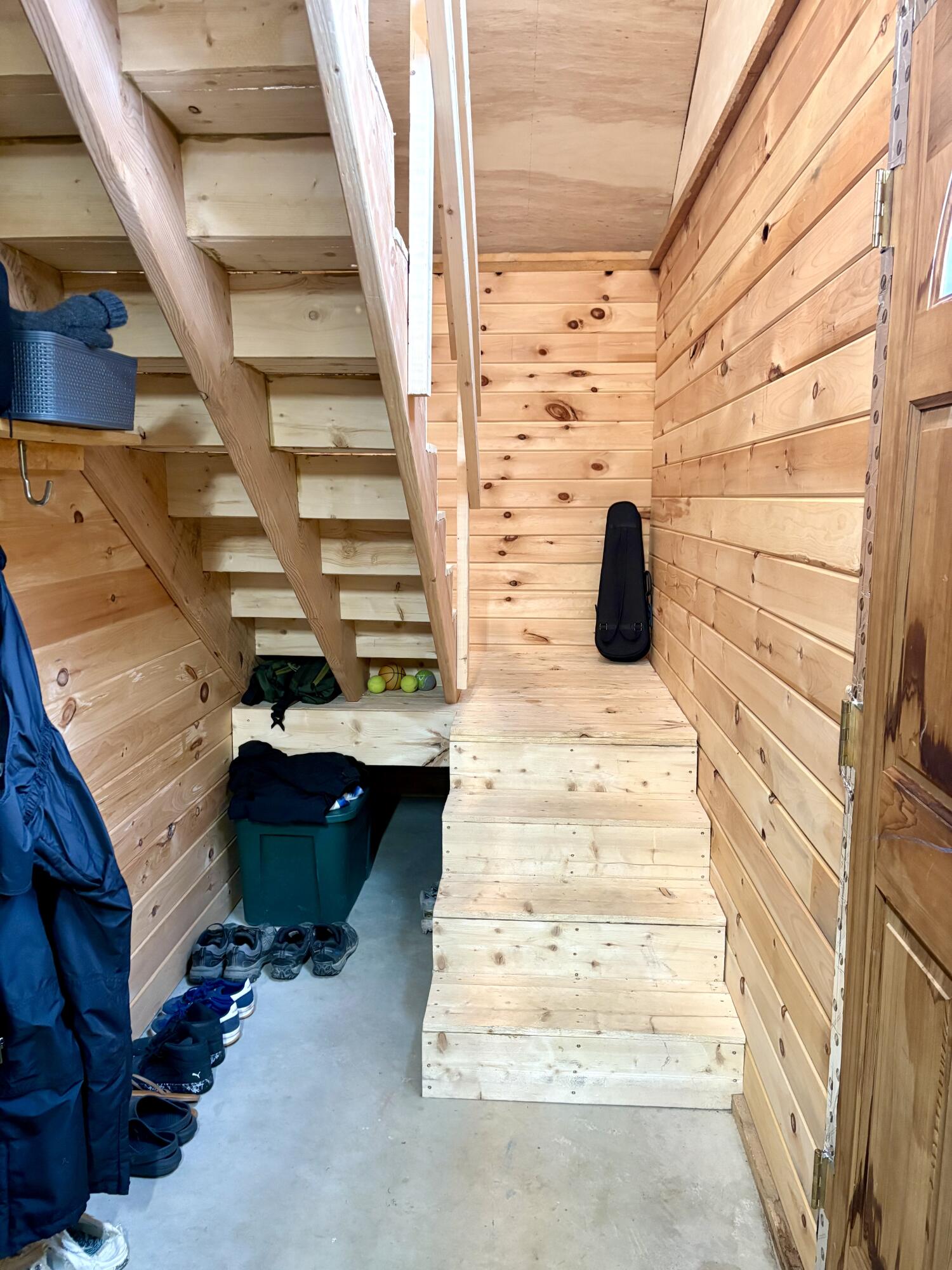 265 Mile Hill Road New Sharon, ME 04955 - Photo 19 of 20 Stairs to loft bedroom