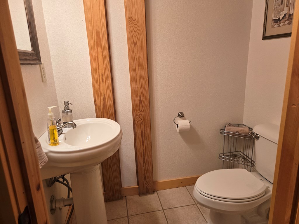 586 Laurel Haven Road Hayesville, NC 28904 - Photo 20 of 34 a bathroom with a sink toilet and a mirror