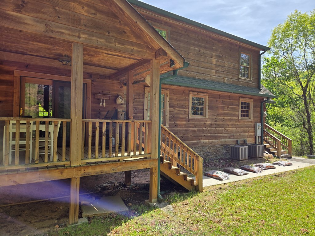 586 Laurel Haven Road Hayesville, NC 28904 - Photo 2 of 34 a house view with a outdoor seating space