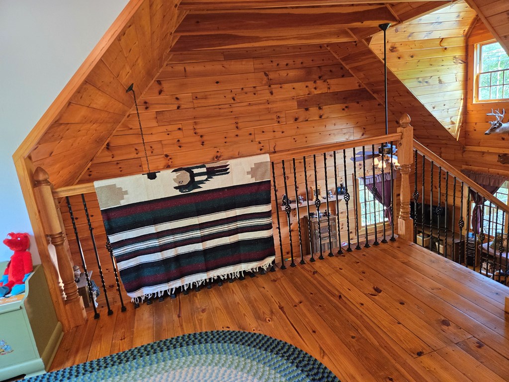 586 Laurel Haven Road Hayesville, NC 28904 - Photo 23 of 34 a view of balcony with wooden floor