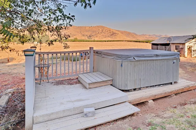 a backyard of a house