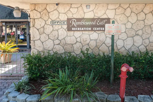 a front view of a multi story building