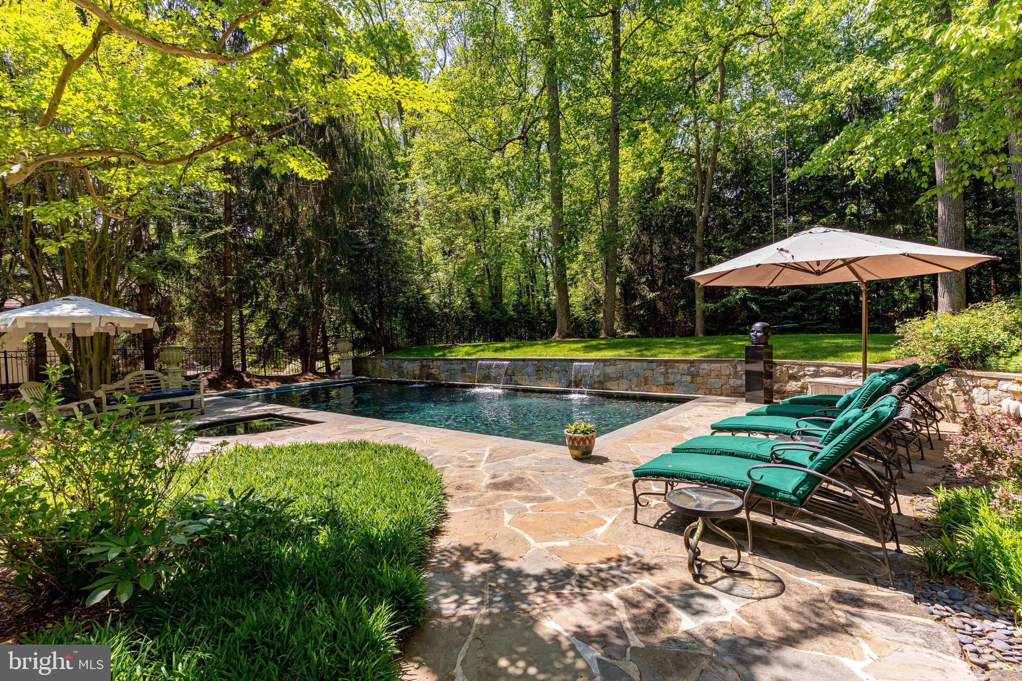9901 River View Court Potomac, MD 20854 - Photo 16 of 54 Black-bottom, heated pool