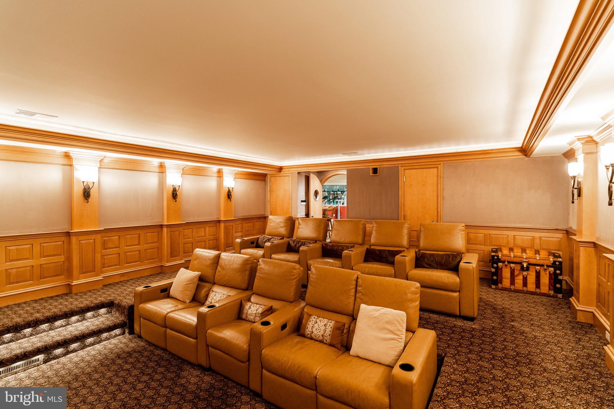 9901 River View Court Potomac, MD 20854 - Photo 38 of 54 Home Theater with tiered seating