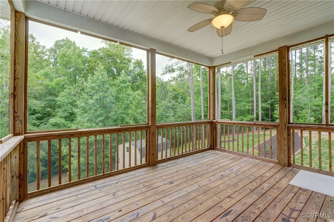 5501 Pine Needles Terrace Providence Forge, VA 23140 - Photo 20 of 50 a view of a balcony with wooden floor