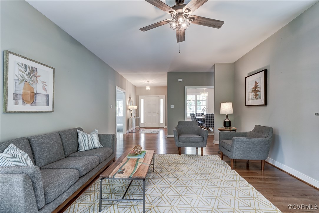 5501 Pine Needles Terrace Providence Forge, VA 23140 - Photo 6 of 50 a living room with furniture and a view of kitchen