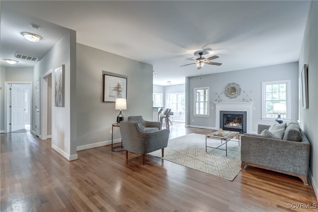 5501 Pine Needles Terrace Providence Forge, VA 23140 - Photo 8 of 50 a living room with furniture and a fireplace