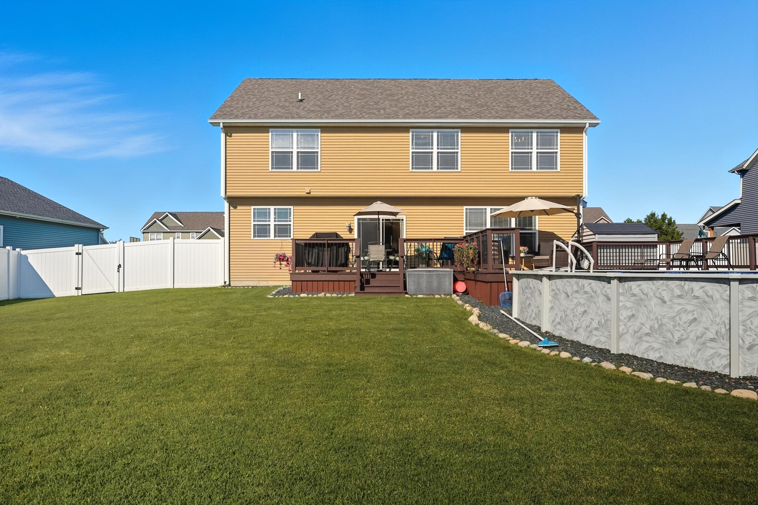 3353 Field Hawk Drive Valparaiso, IN 46383 - Photo 30 of 33 a view of a house with a backyard