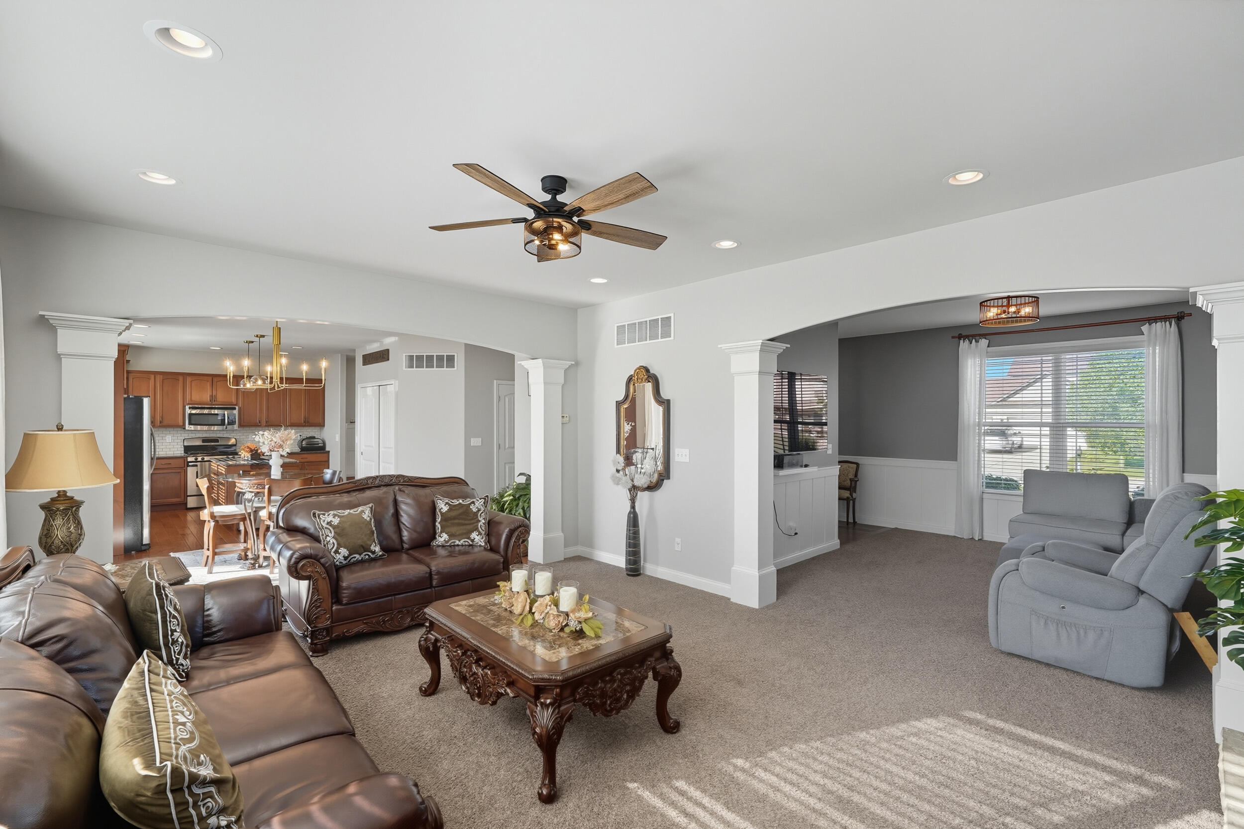3353 Field Hawk Drive Valparaiso, IN 46383 - Photo 10 of 33 a living room with furniture and a large window