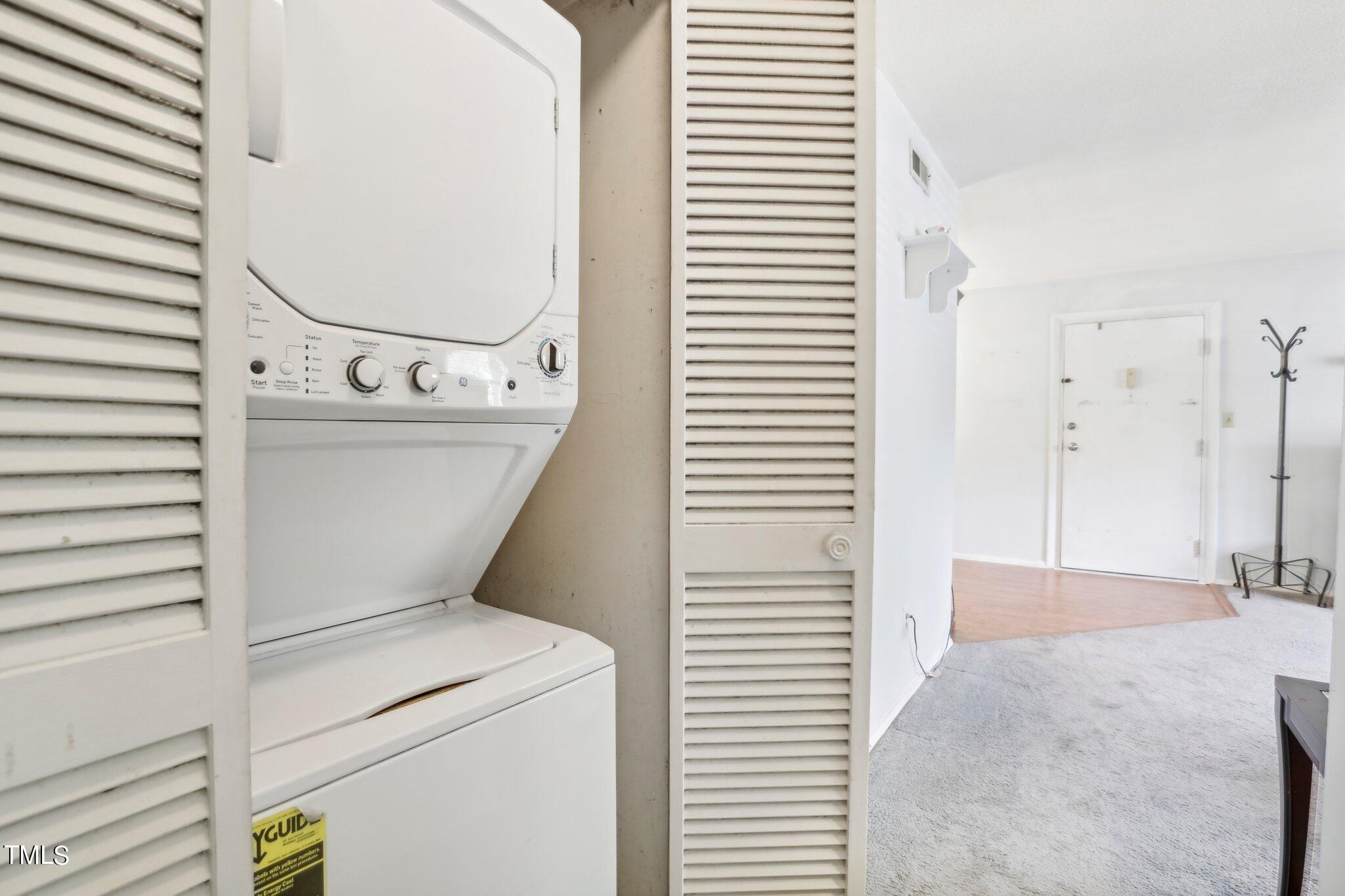 1216 Manassas Court, Unit E Raleigh, NC 27609 - Photo 17 of 20 a view of washer and dryer