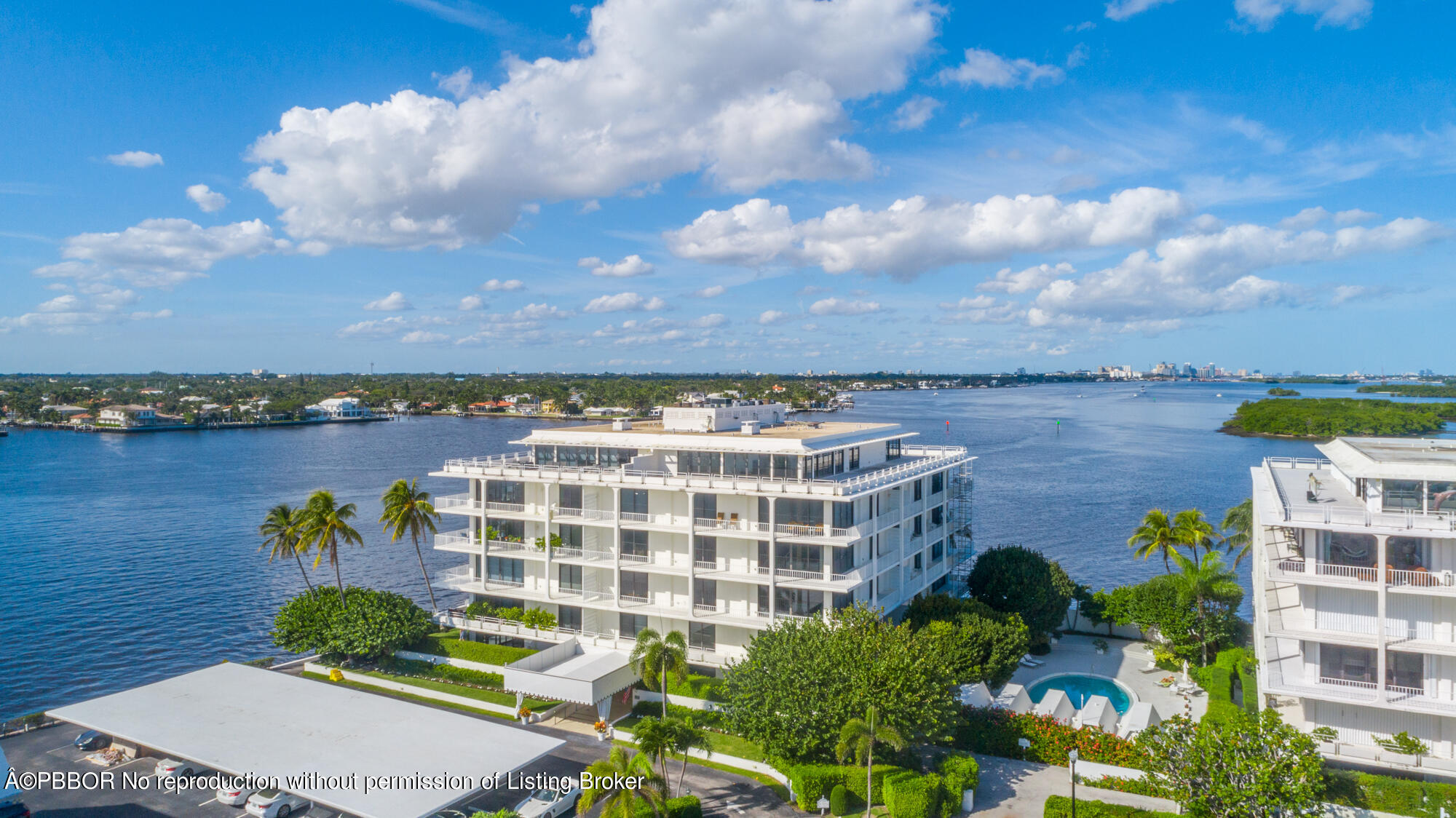 2150 Ibis Isle Road, Unit 17 Palm Beach, FL 33480 - Photo 52 of 55 a view of a lake with building in front of it