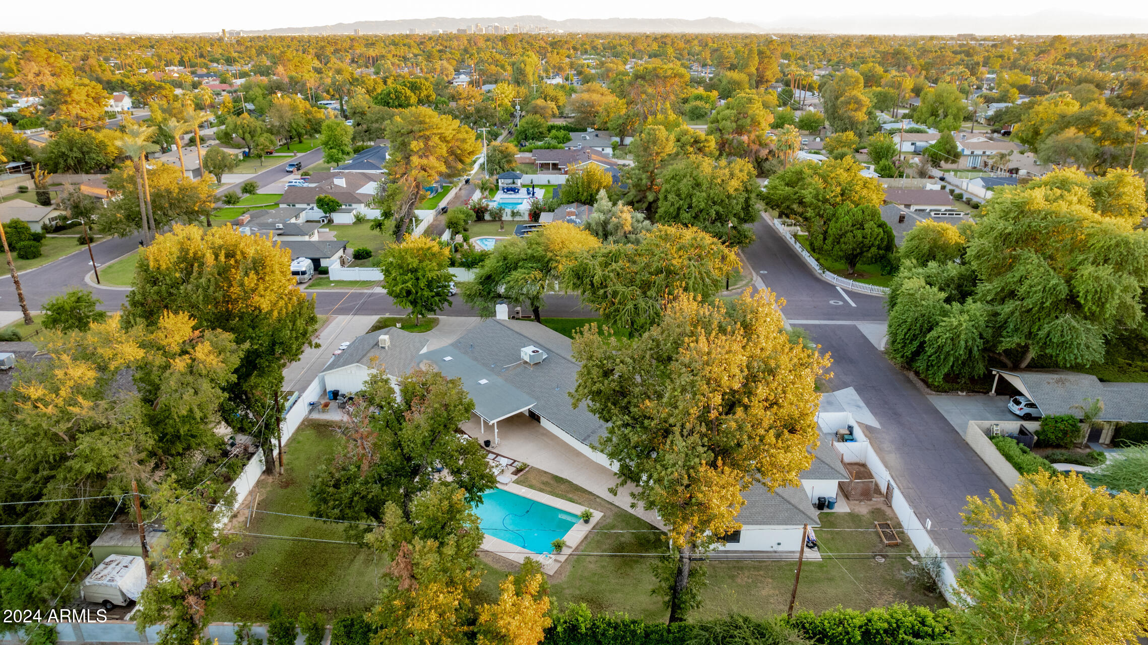 744 West Royal Palm Road Phoenix, AZ 85021 - Photo 55 of 65 an aerial view of residential houses with outdoor space