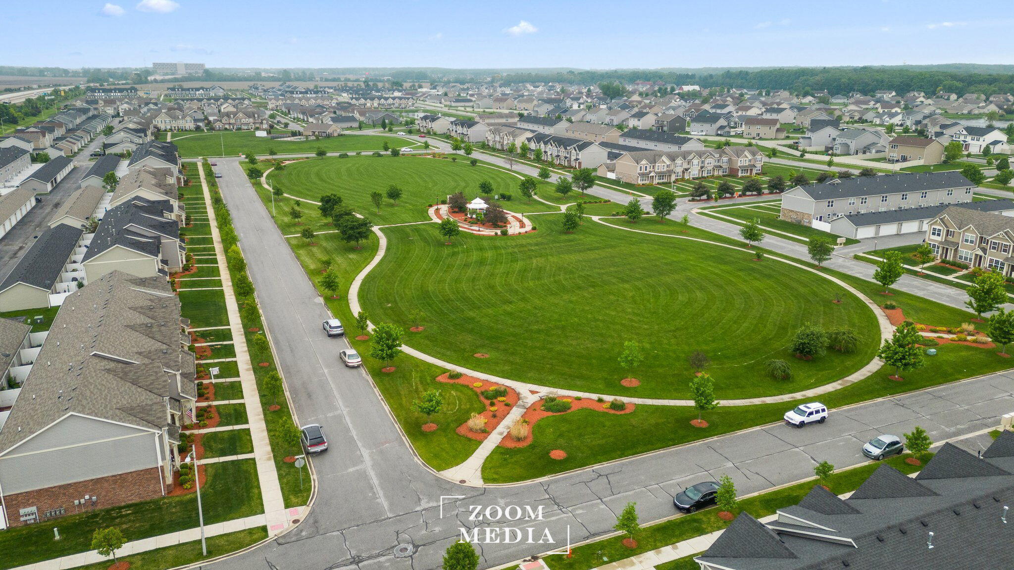 11530 Vermont Court Crown Point, IN 46307 - Photo 2 of 27 an aerial view of a football ground