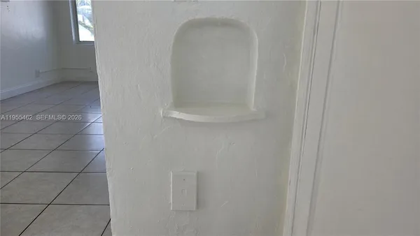 a small space with a door
