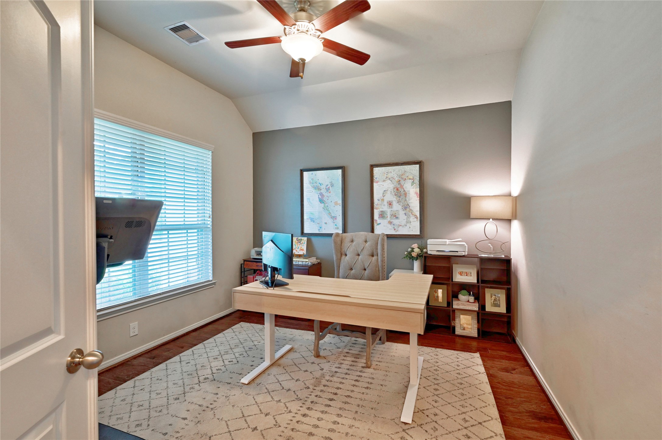 23118 Southern Brk Trail Spring, TX 77389 - Photo 7 of 50 The study is a nice size and has a ceiling fan and large windows for people watching while you work!