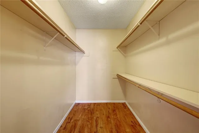 a view of small space with racks on the wall