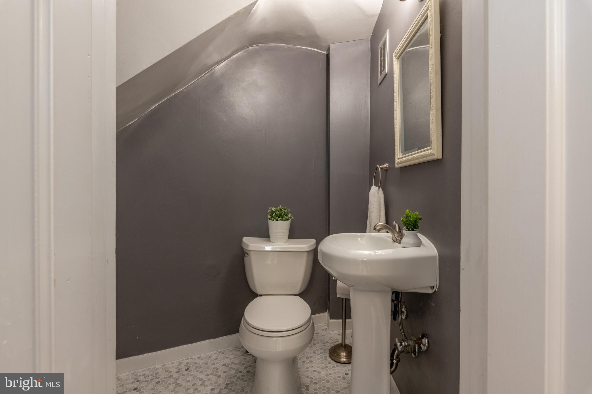 413 2nd Street Southeast Washington, DC 20003 - Photo 15 of 47 Tucked away powder room