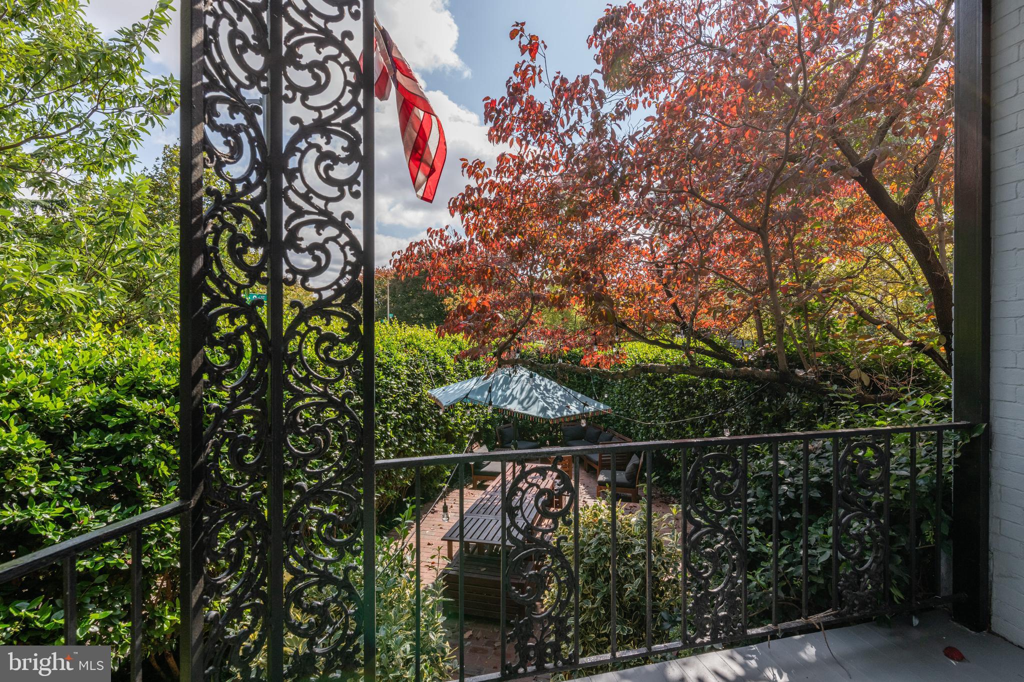 413 2nd Street Southeast Washington, DC 20003 - Photo 33 of 47 Porch views over patio and across the park