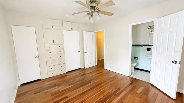 a view of a bedroom with closet