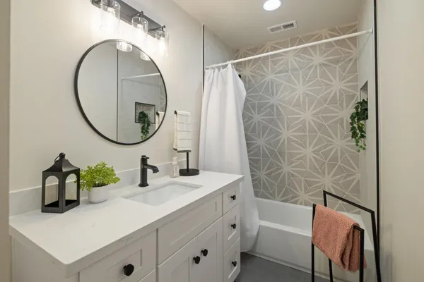 a view of empty space yard and ocean view