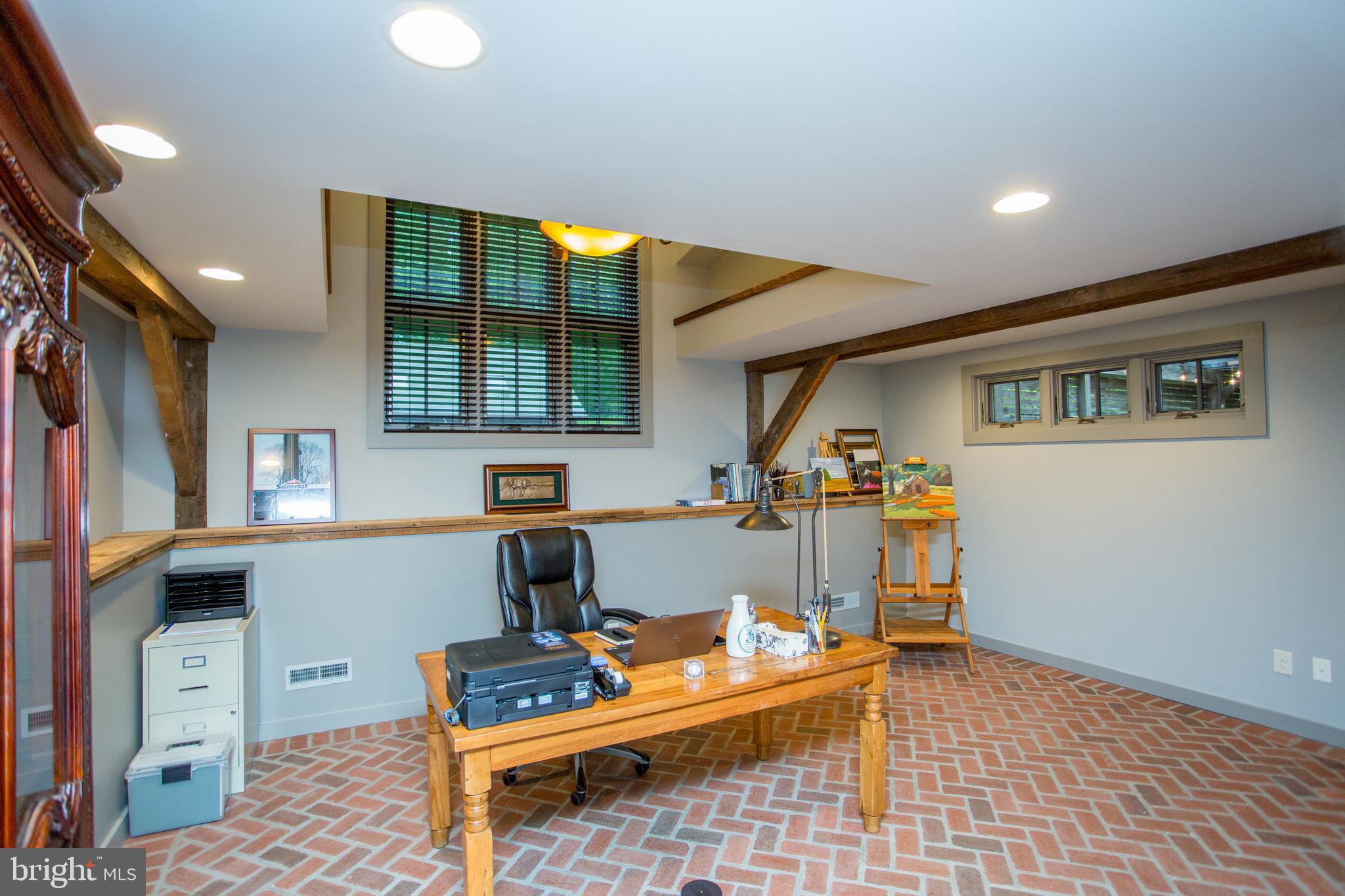 2855 Ash Mill Road Doylestown, PA 18902 - Photo 36 of 59 Studio/Office With Brick Flooring