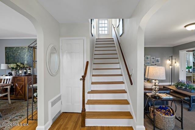 29 Park Place Darien, CT 06820 - Photo 5 of 22 a view of entryway and hall with wooden floor