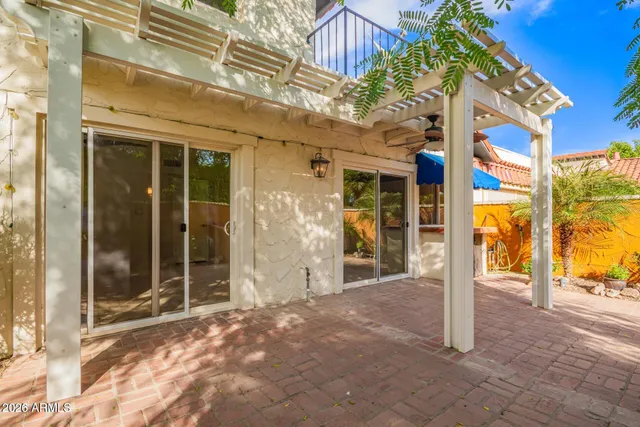 a view of a building with a outdoor space