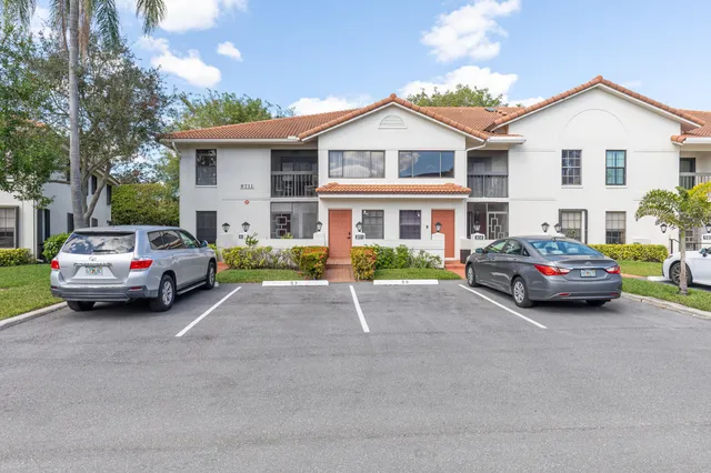 a car parked in front of a house