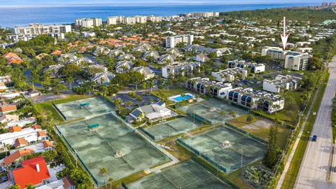a view of a city and ocean view