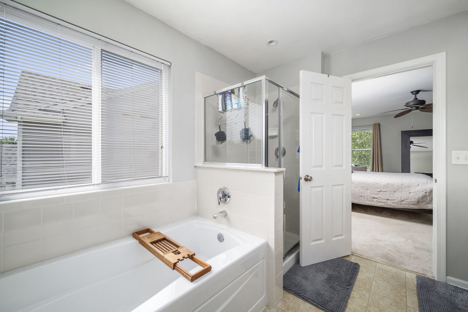 3815 Cherry Tree Lane Joliet, IL 60435 - Photo 23 of 37 a en suite spacious bathroom with a tub shower and bedroom