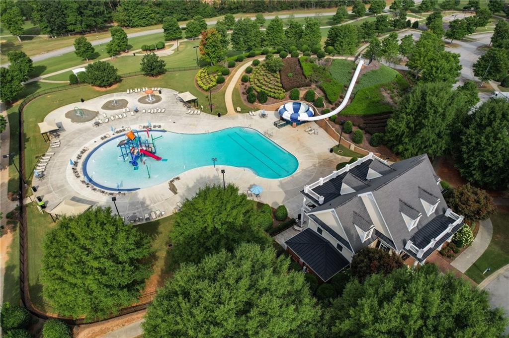139 Manchester Lane Villa Rica, GA 30180 - Photo 54 of 60 an aerial view of a house with a yard and outdoor seating