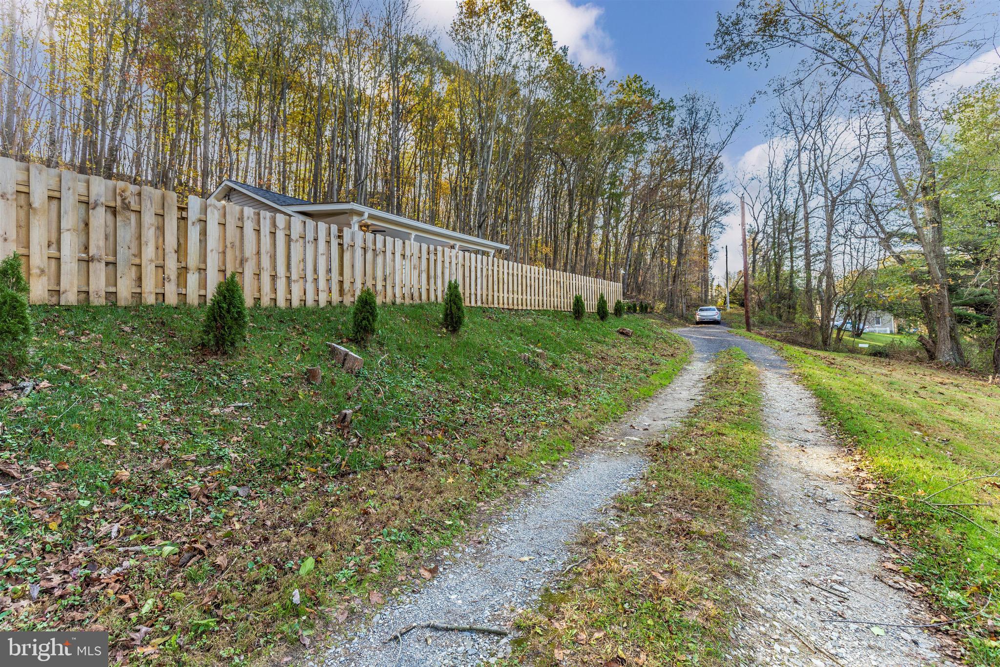 417 Twin Arch Road Mount Airy, MD 21771 - Photo 36 of 59 Front Yard Privacy Fencing with Leland Cypresses