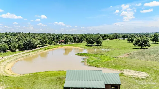 a view of an outdoor space and swimming pool