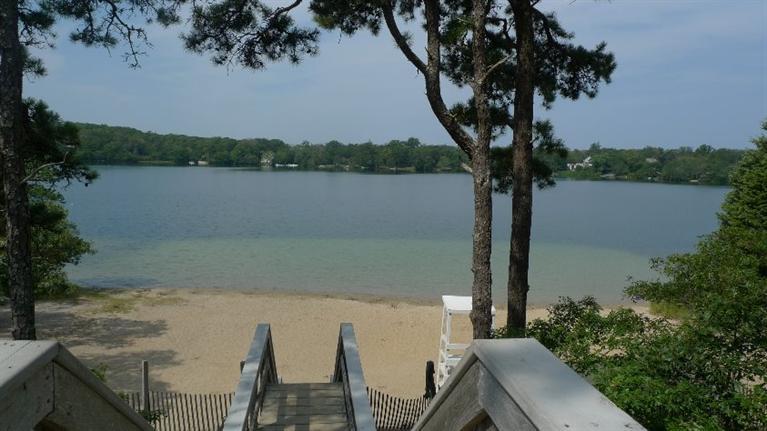 3 Princess Path East Dennis, MA 02660 - Photo 32 of 32 a view of lake from deck with outdoor seating