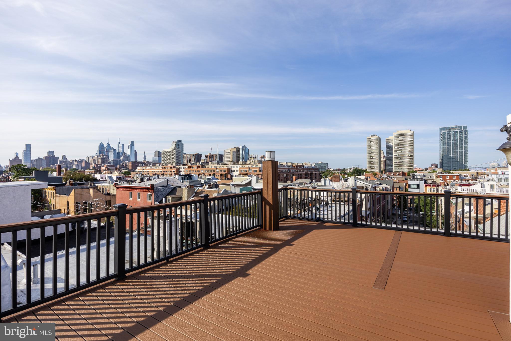 124 Bainbridge Street Philadelphia, PA 19147 - Photo 45 of 53 a view of city from a roof deck