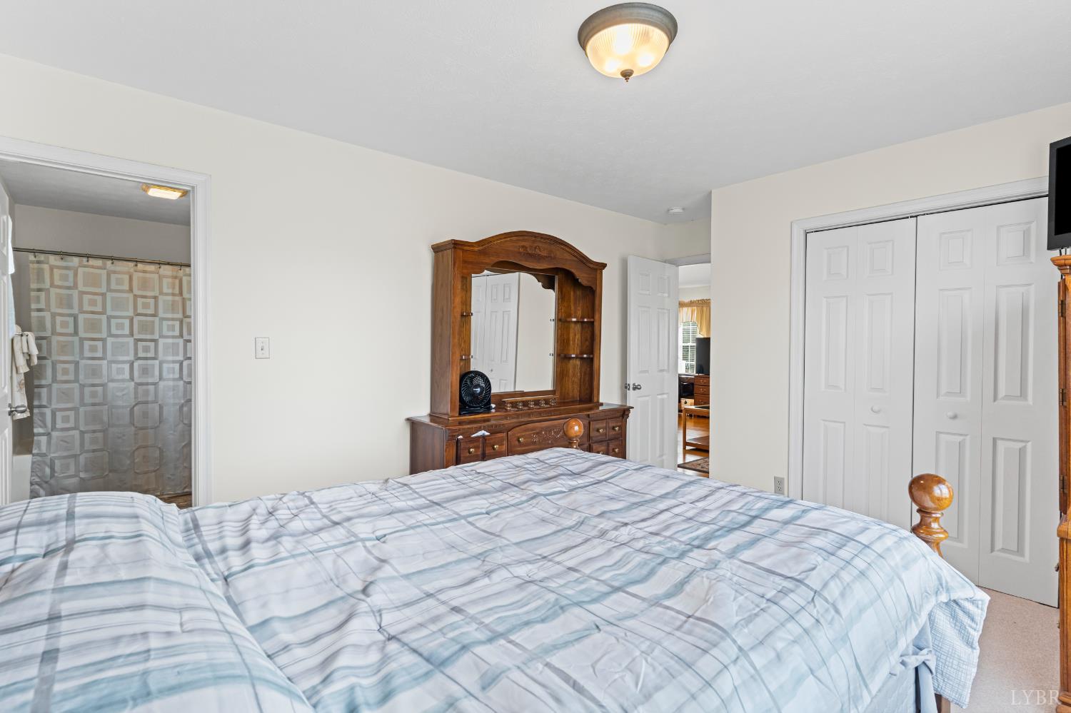 233 View Lane Concord, VA 24538 - Photo 6 of 45 a bedroom with a bed and a large mirror