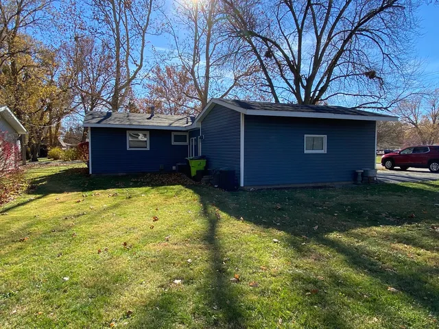 a house view with a garden space