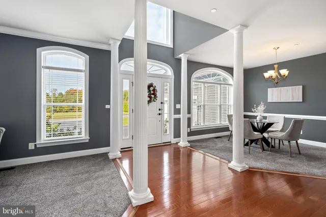 a view of livingroom with furniture and flat screen tv