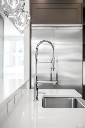a close view of sink