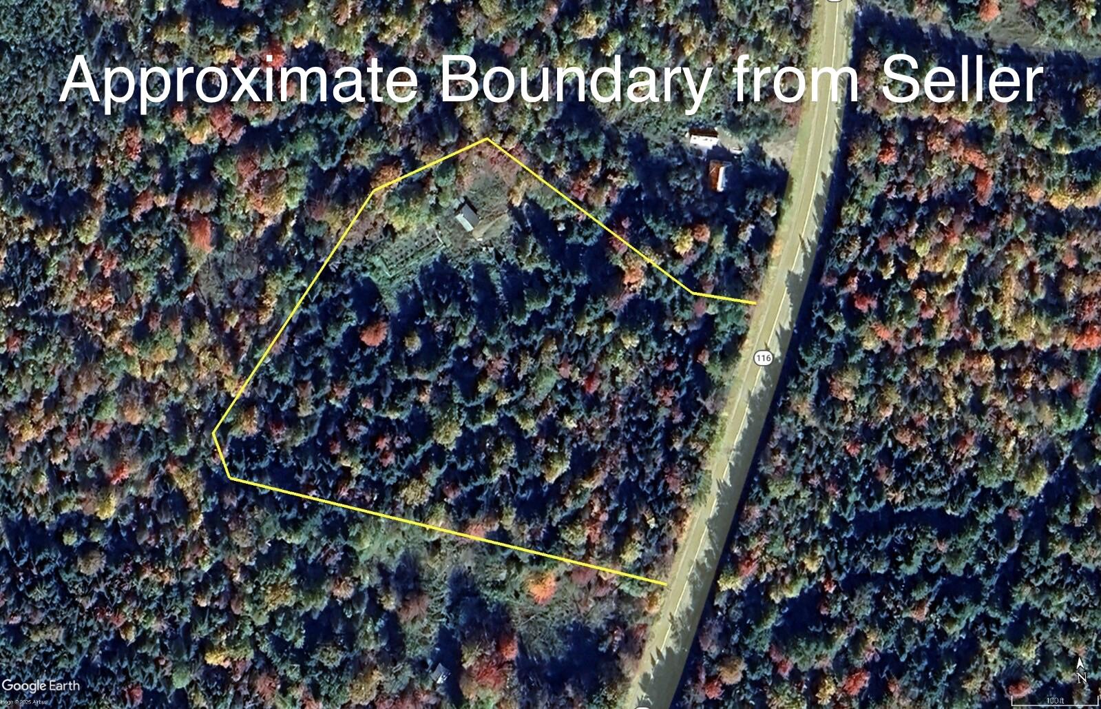 978 Woodville Road Woodville, ME 04457 - Photo 34 of 35 Rough Boundary Line