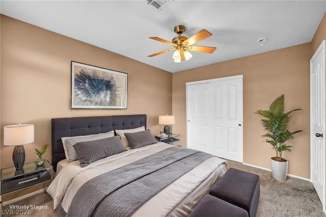 1132 Castle Point Avenue Henderson, NV 89074 - Photo 6 of 59 Upstairs Secondary Bedroom Virtually Staged