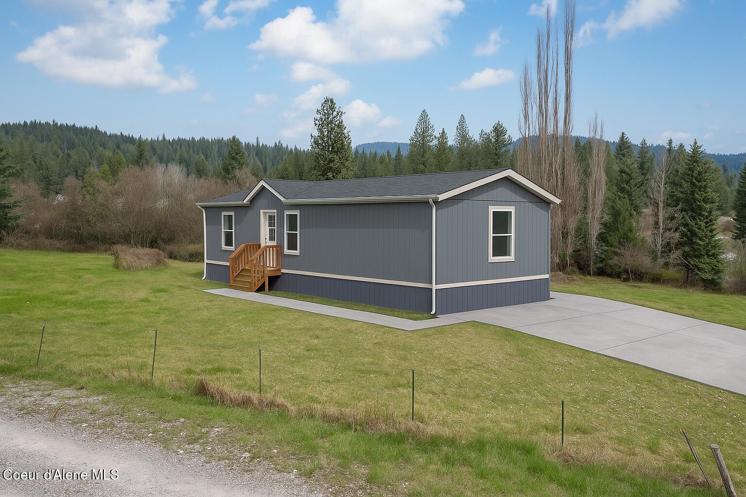 Charming Gray Home in Nature