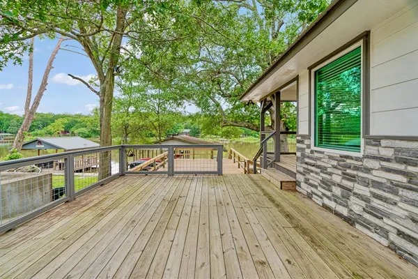a house view with a seating space