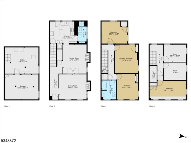 a picture of a floor plan