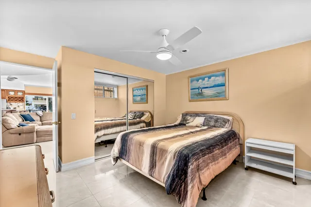 a view of cabinets and window